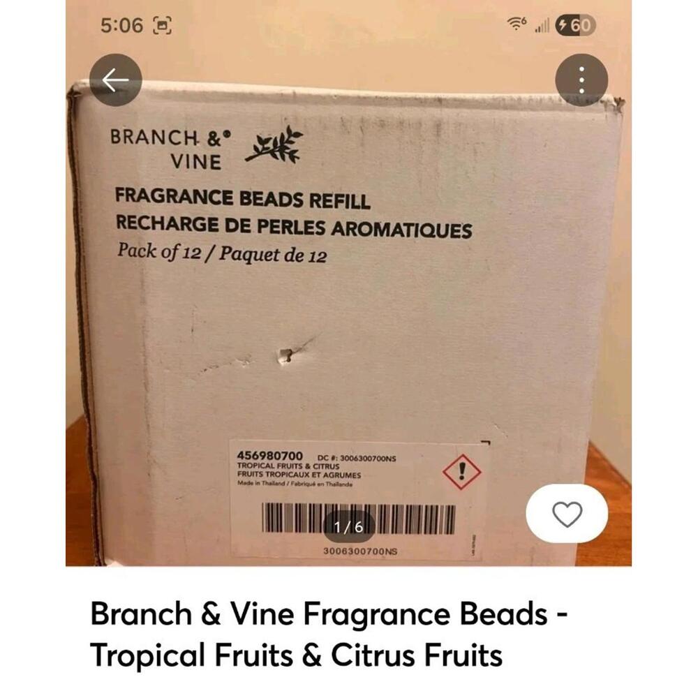 12 Boxes  Branch & Vine Fragrance Beads - Tropical Fruits & Citrus